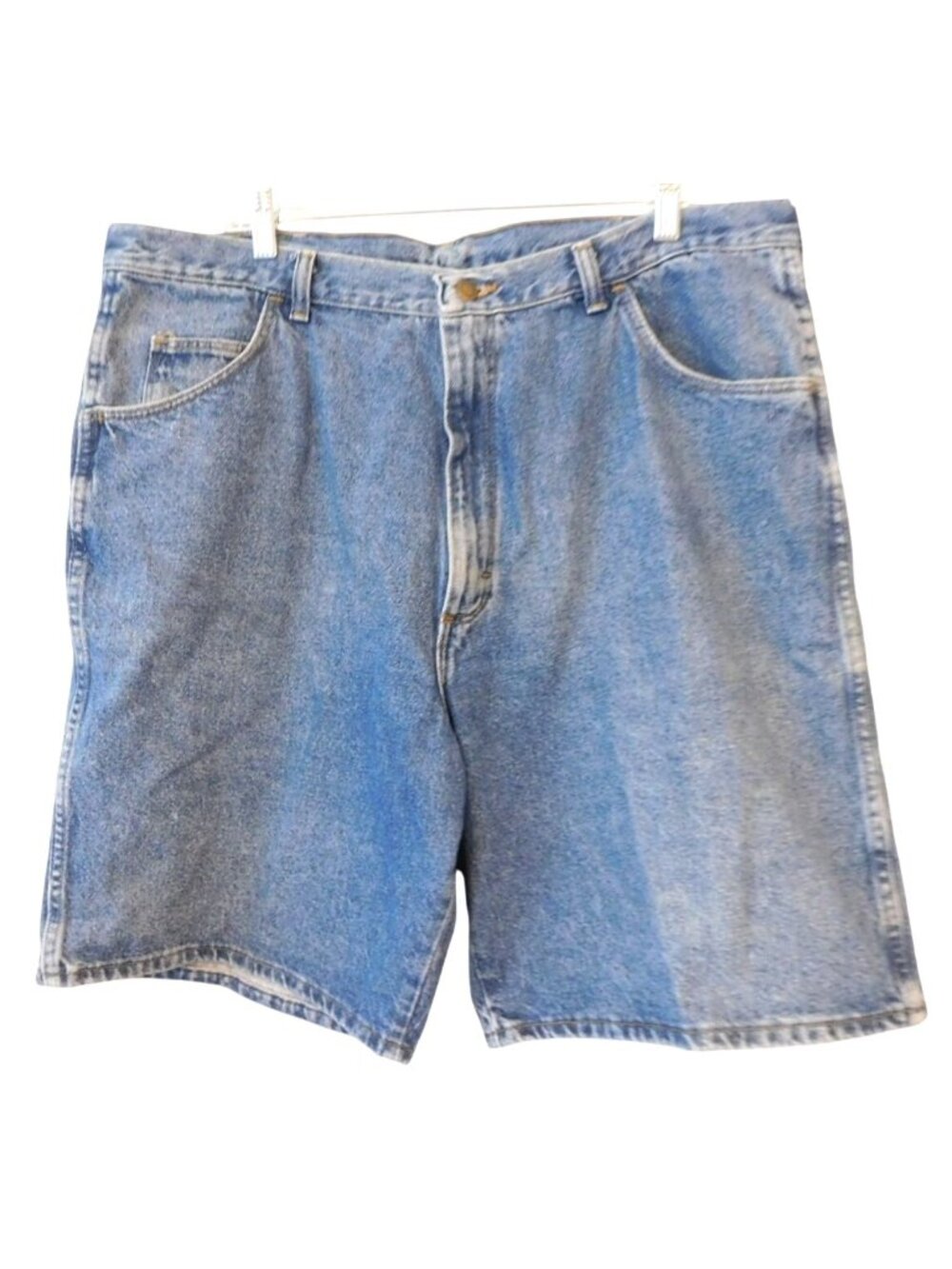 Vintage Wrangler Mens 40 Blue Denim Shorts Relaxed Fit Y2K Dadcore Skater READ
